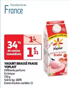 Yoplait - Yaourt Brassé Fraise