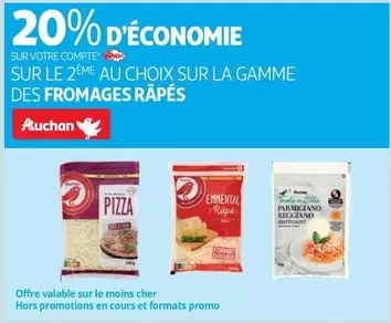 Auchan - Sur La Gamme Fromages Râpés