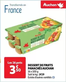 Auchan - Dessert De Fruits Panaches