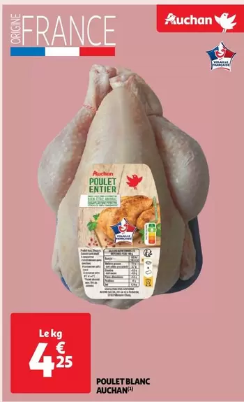 Auchan - Poulet Blanc