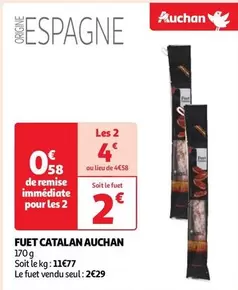 Auchan - Fuet Catalan