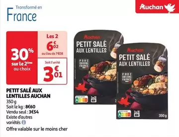 Auchan - Petit Salé Aux Lentilles