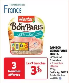 Herta - Jambon Le Bon Paris