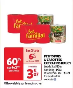 D'aucy - Petits Pois & Carottes Extra Fins