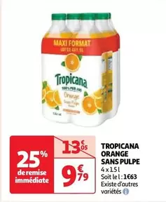 Tropicana - Orange Sans Pulpe