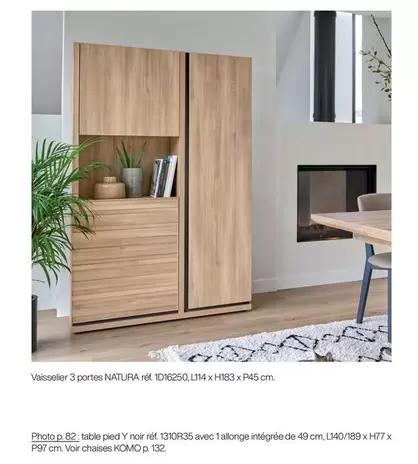 Table offre sur Gautier
