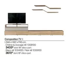 Chêne - Composition Tv I offre à 3672€ sur Gautier