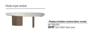 Plateau Intation Marbre Blanc Venato offre à 2619€ sur Gautier