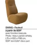 Swing Fauteuil A Partir offre à 829€ sur Gautier