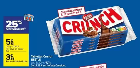 nestlé - tablettes crunch