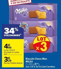 Milka - Biscuits Choco Moo