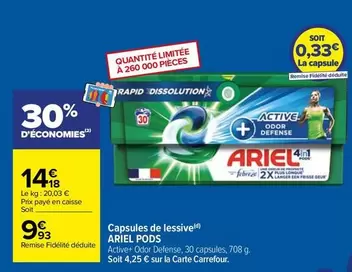 Carrefour - Ariel - Capsules De Lessive