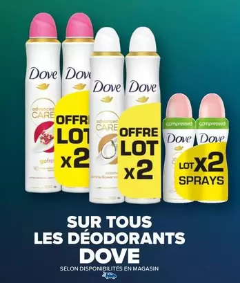 dove - sur tous les déodorants