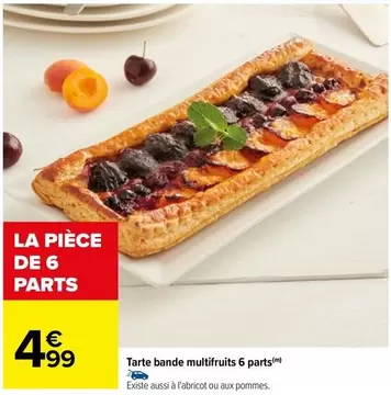 Tarte Bande Multifruits 6 Parts