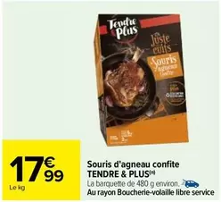 Tendre & Plus - Souris D'agneau Confite