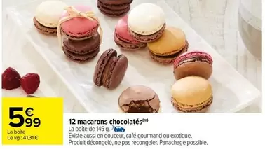 12 Macarons Chocolates