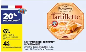 richesmonts - le fromage pour tartiflette