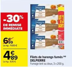 Delpierre - Filets De Harengs Fumés