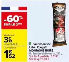 label rouge - saucisson sec