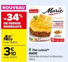 marie - plat cuisiné