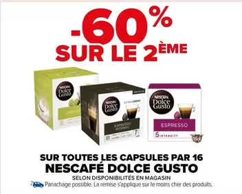 Nescafé - Sur Toutes Les Capsules Par 16