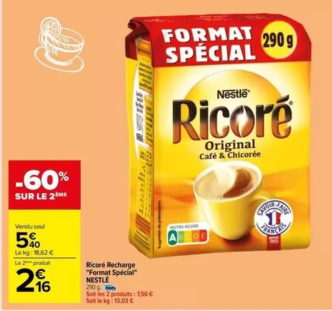 Nestlé - Ricore Recharge "format Spécial"