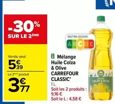 Carrefour - Mélange Huile Colza & Olive Classic