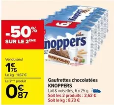 knoppers - gaufrettes chocolatées