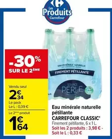 carrefour - eau minerale naturelle pétillante