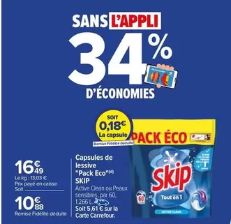 Skip - Capsules De Lessive "pack Eco"