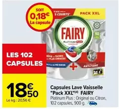 Fairy - Capsules Lave Vaisselle "pack XXL"