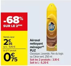 pliz - aérosol nettoyant ménager