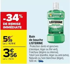 listerine - bain de bouche