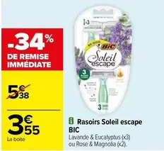 BIC - Rasoirs Soleil Escape