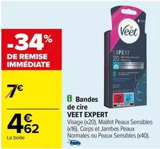 veet - bandes de cire