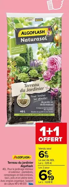 terreau du jardinier algoflash