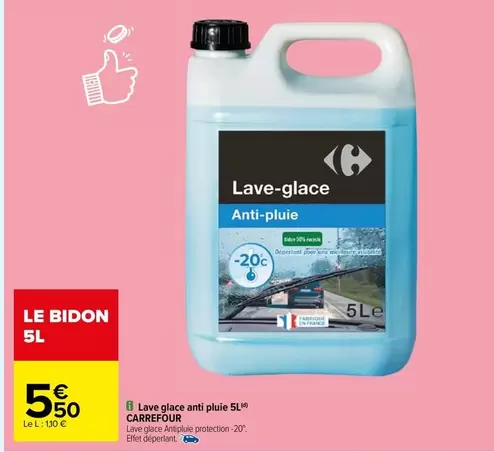 carrefour - lave glace anti pluie