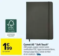 carnet a5 "soft touch"