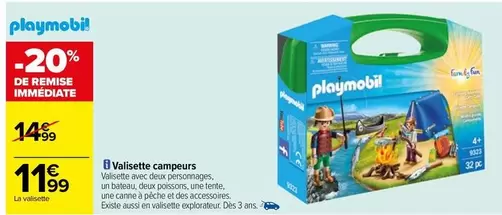 playmobil - valisette campeurs