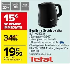 Tefal - Bouilloire Électrique Vita