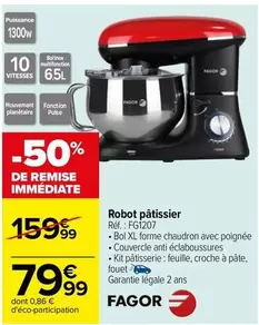 fagor - robot pâtissier réf. : fg1207