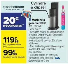 sodastream - machine à gazéifier duo