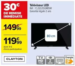 Clayton - Téléviseur LED