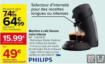 Senseo - Philips - Machine À Café  Noire Intense