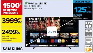 Total - Samsung - Téléviseur Led 4k