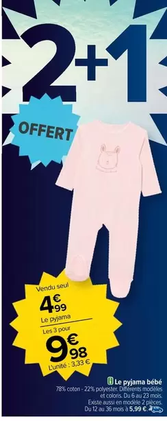 le pyjama bébé