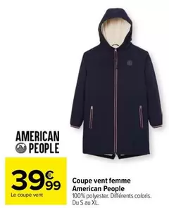 coupe vent femme american people