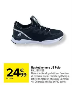 basket homme us polo