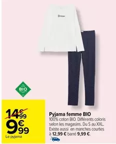 Pyjama femme bio