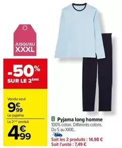 Pyjama Long Homme